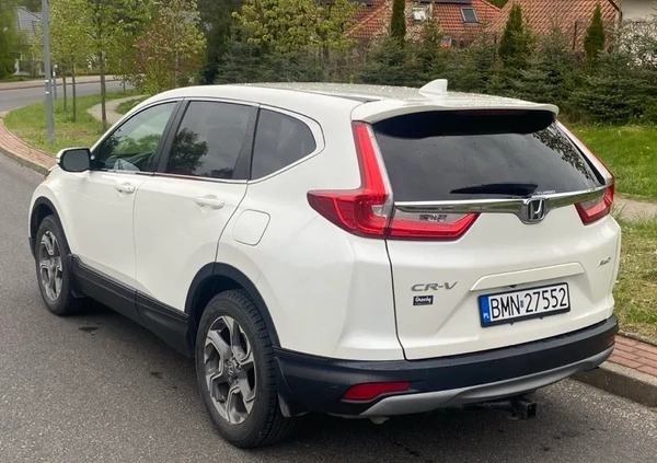 Honda CR-V cena 93000 przebieg: 74000, rok produkcji 2017 z Olsztyn małe 154